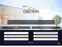 Tablet Screenshot of imobiliariacasanova.com.br